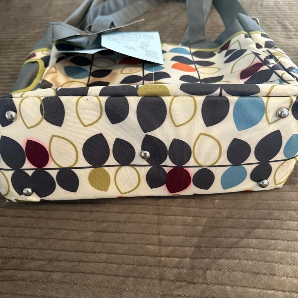 JJ Cole Collections Mode Mixed Leaf Diaper Tote Bag
